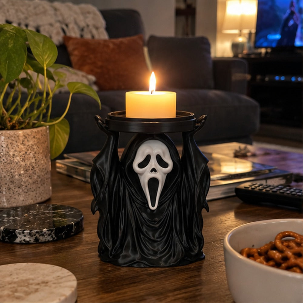 Schreiender-Geist-Kerzenhalter als Halloween-Tischdekoration – Produktabbildung