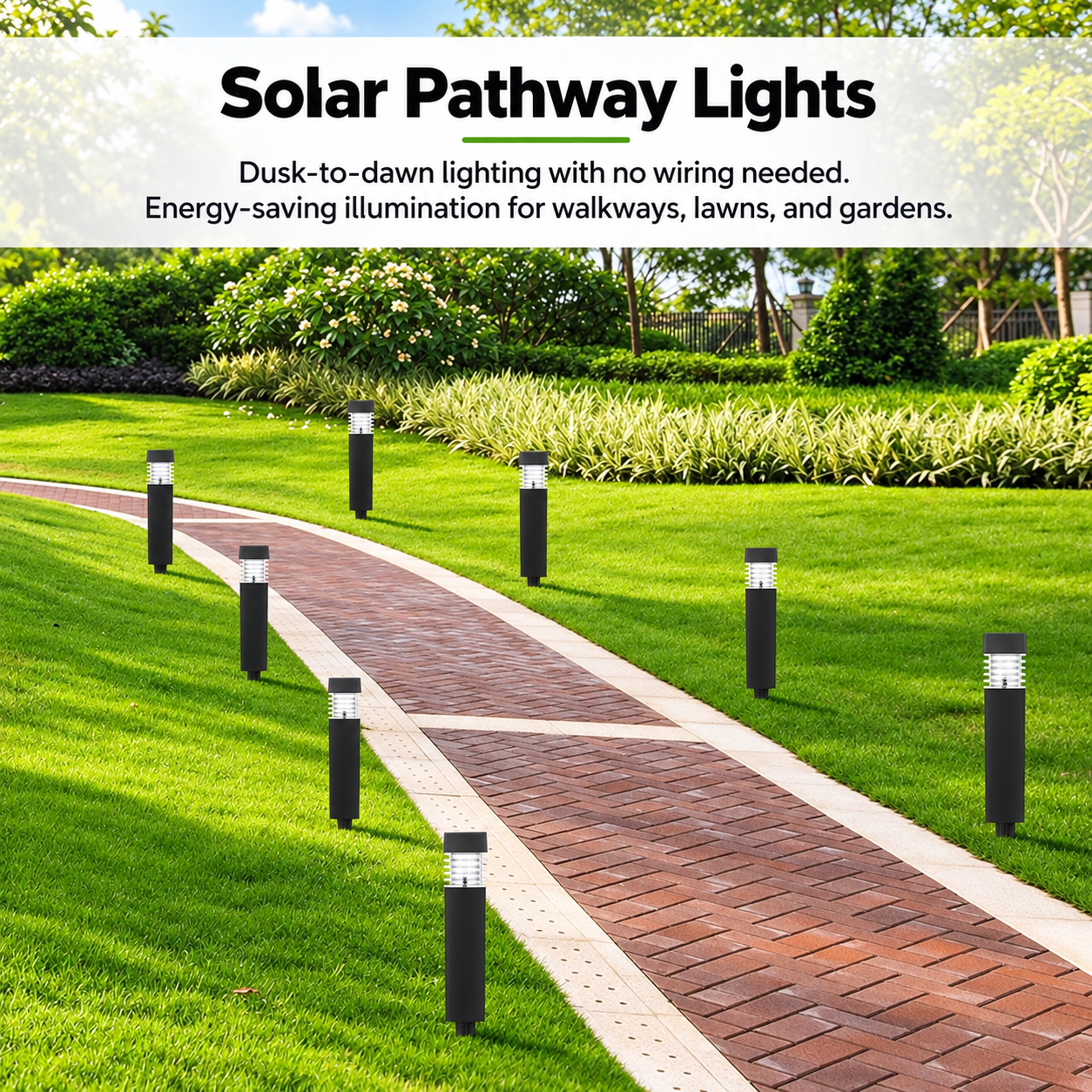 Solar Pathway Lights – Christmas Outdoor Lawn & Garden Lights
