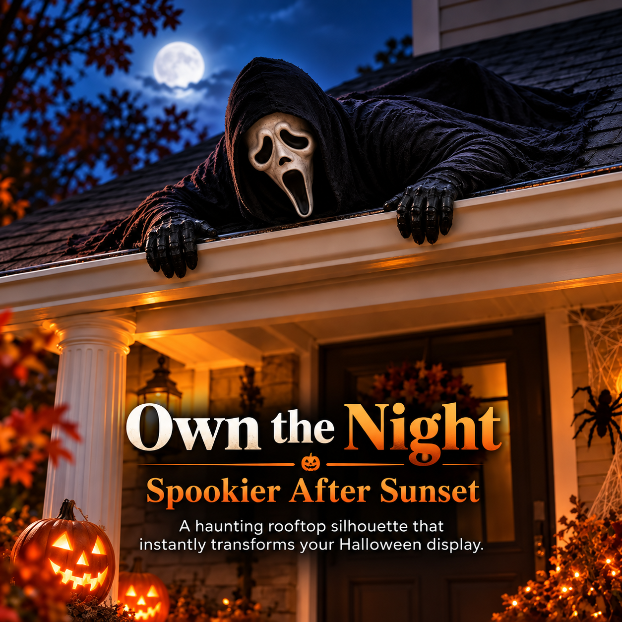 Creepy Rooftop Crawler Halloween Prop
