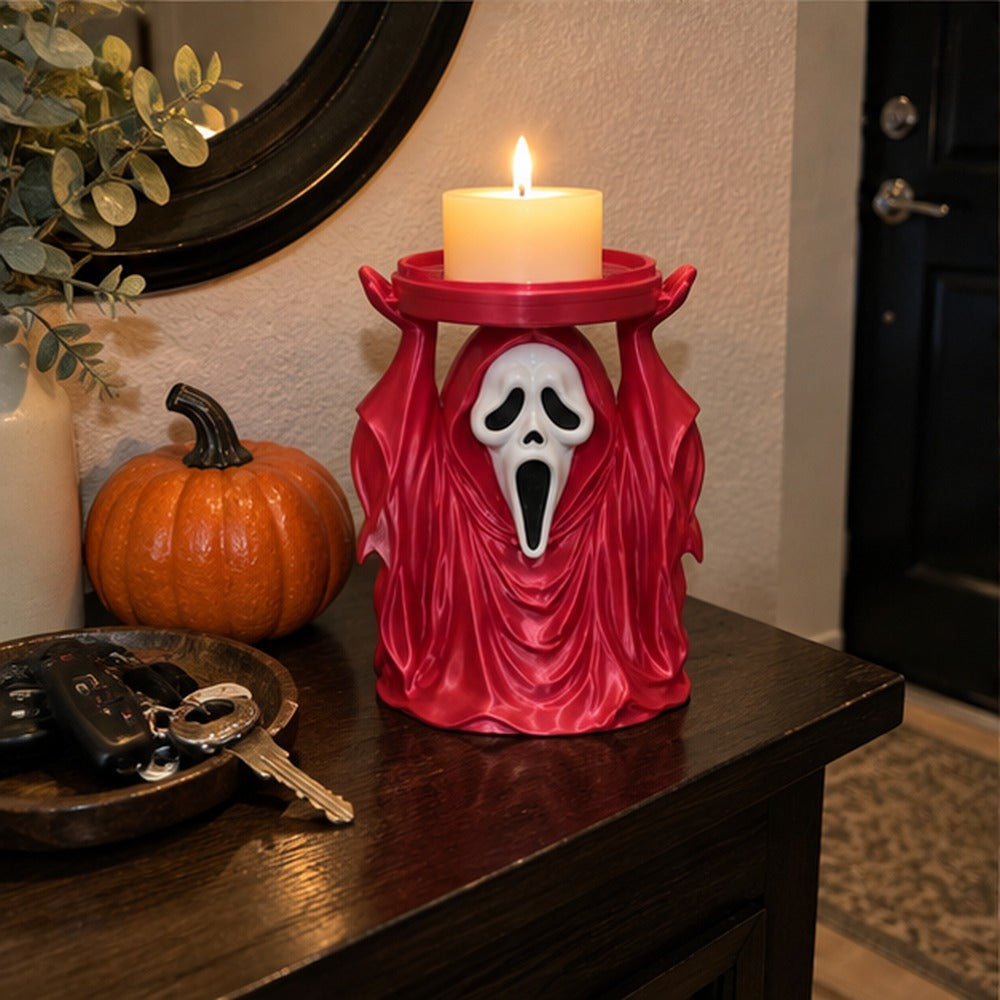 Schreiender-Geist-Kerzenhalter als Halloween-Tischdekoration – Produktabbildung