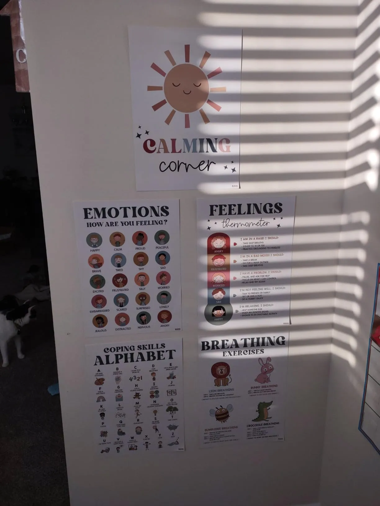 Perfect calming corner posters