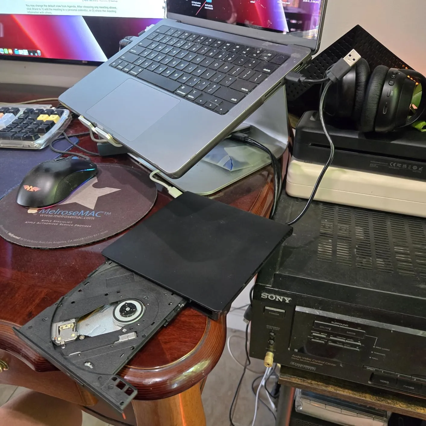 Works great! Plays DVDs fine