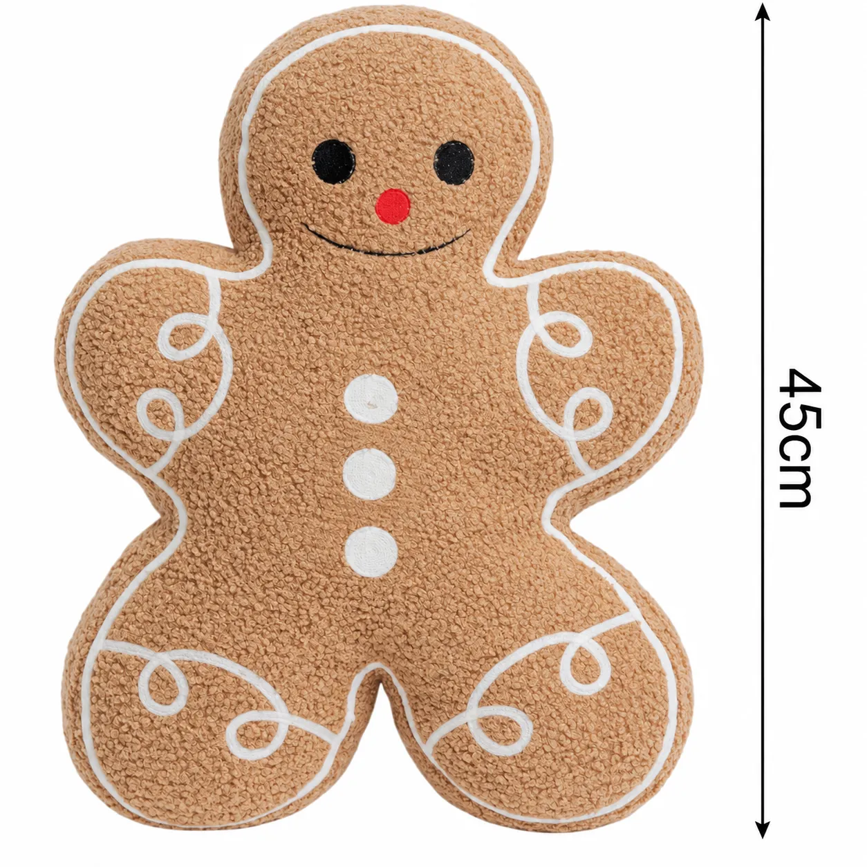 Christmas Gingerbread Man Pillow – 17.7 in