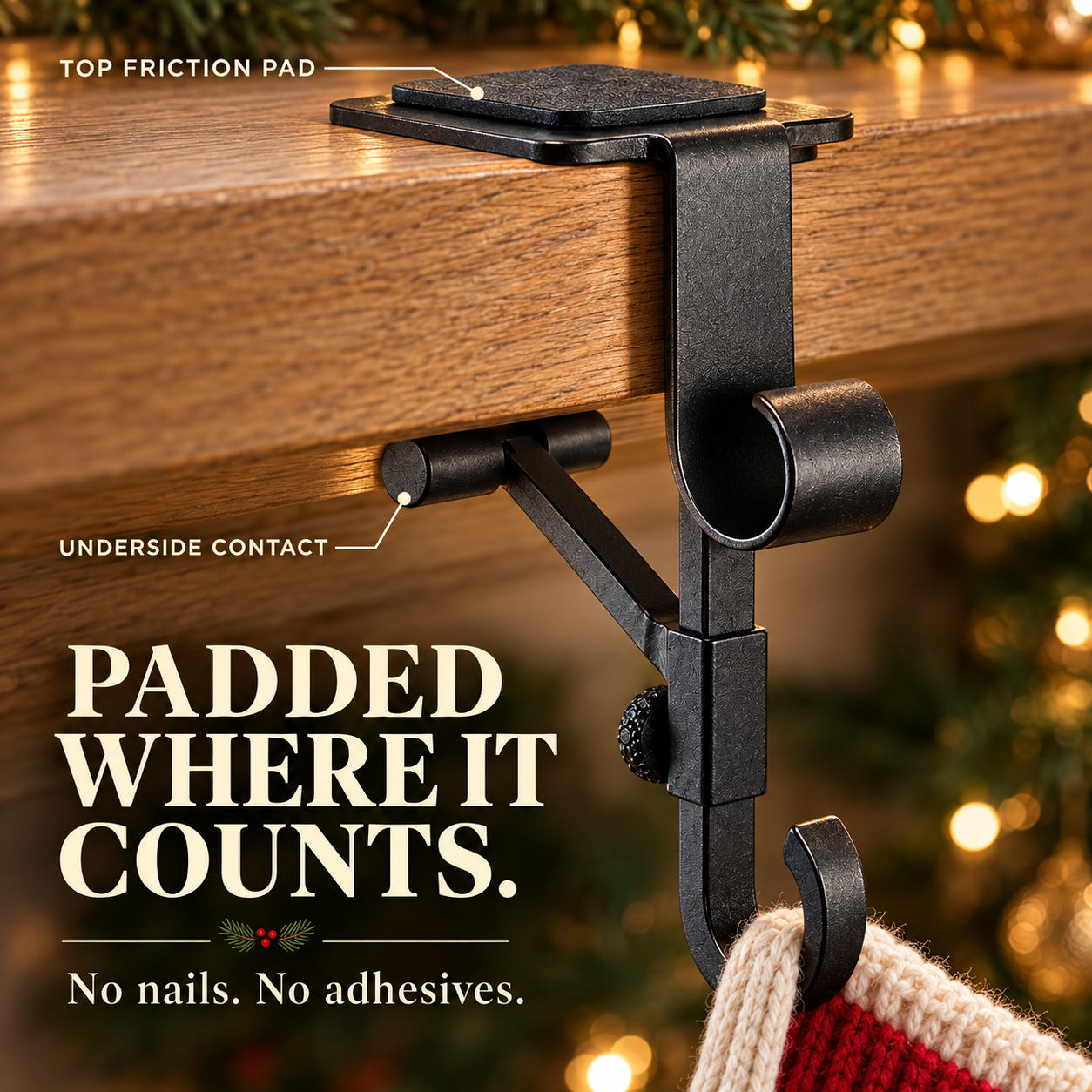 Christmas Mantel Stocking & Garland Hangers