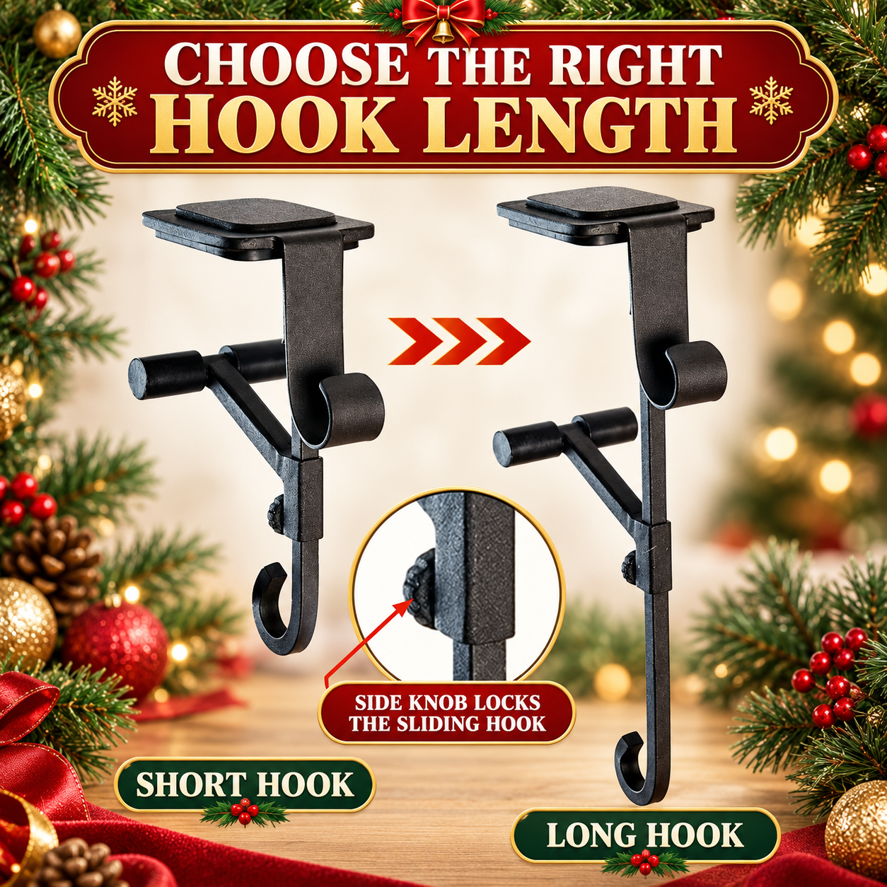 Christmas Mantel Stocking & Garland Hangers