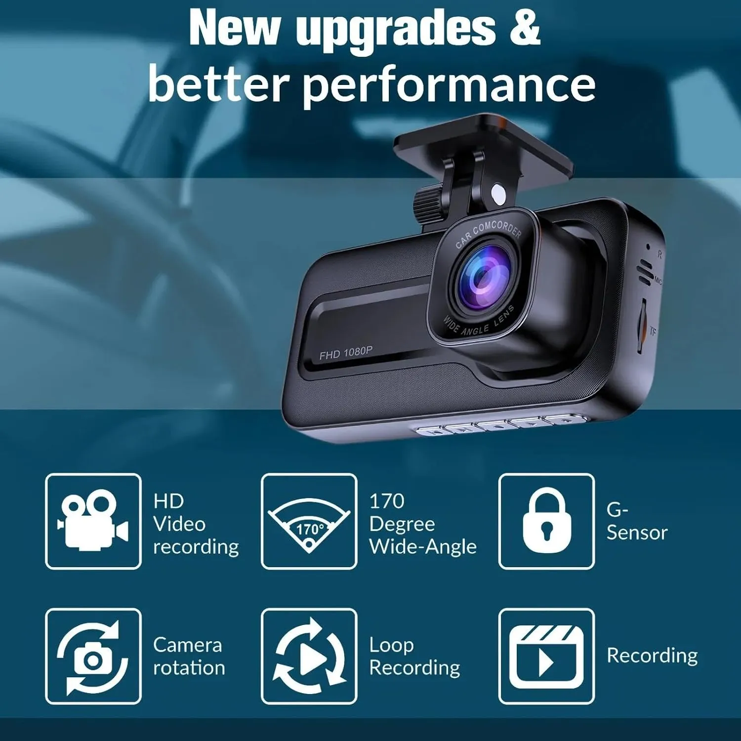 Wide angle and recording features