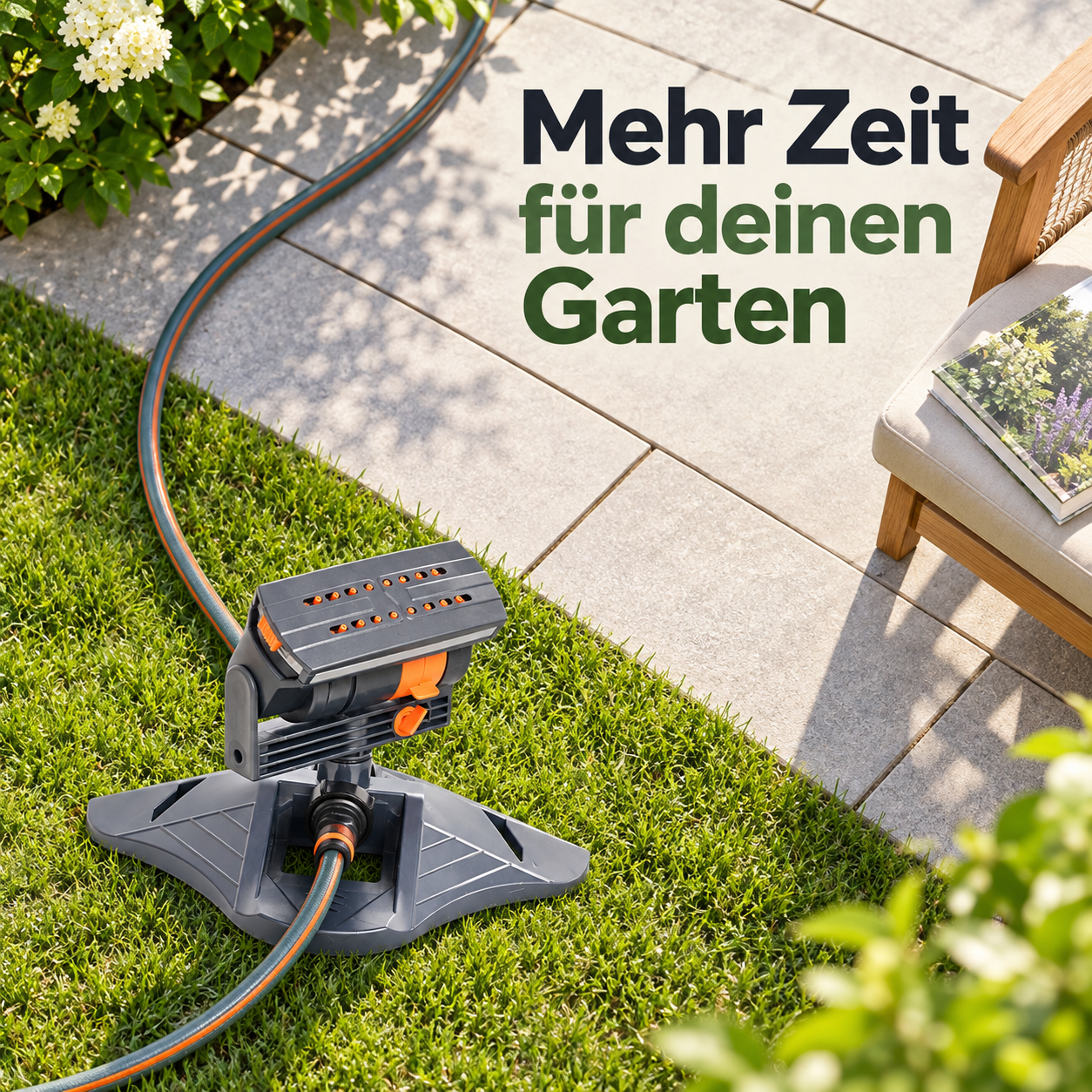 2 × Rasensprenger mit Standfuß