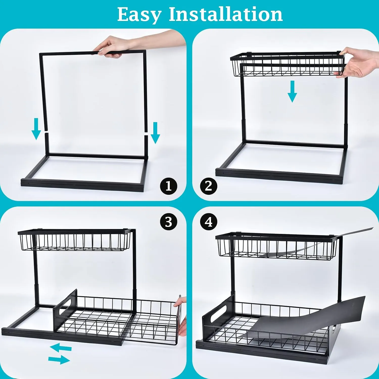Simple organizer assembly steps