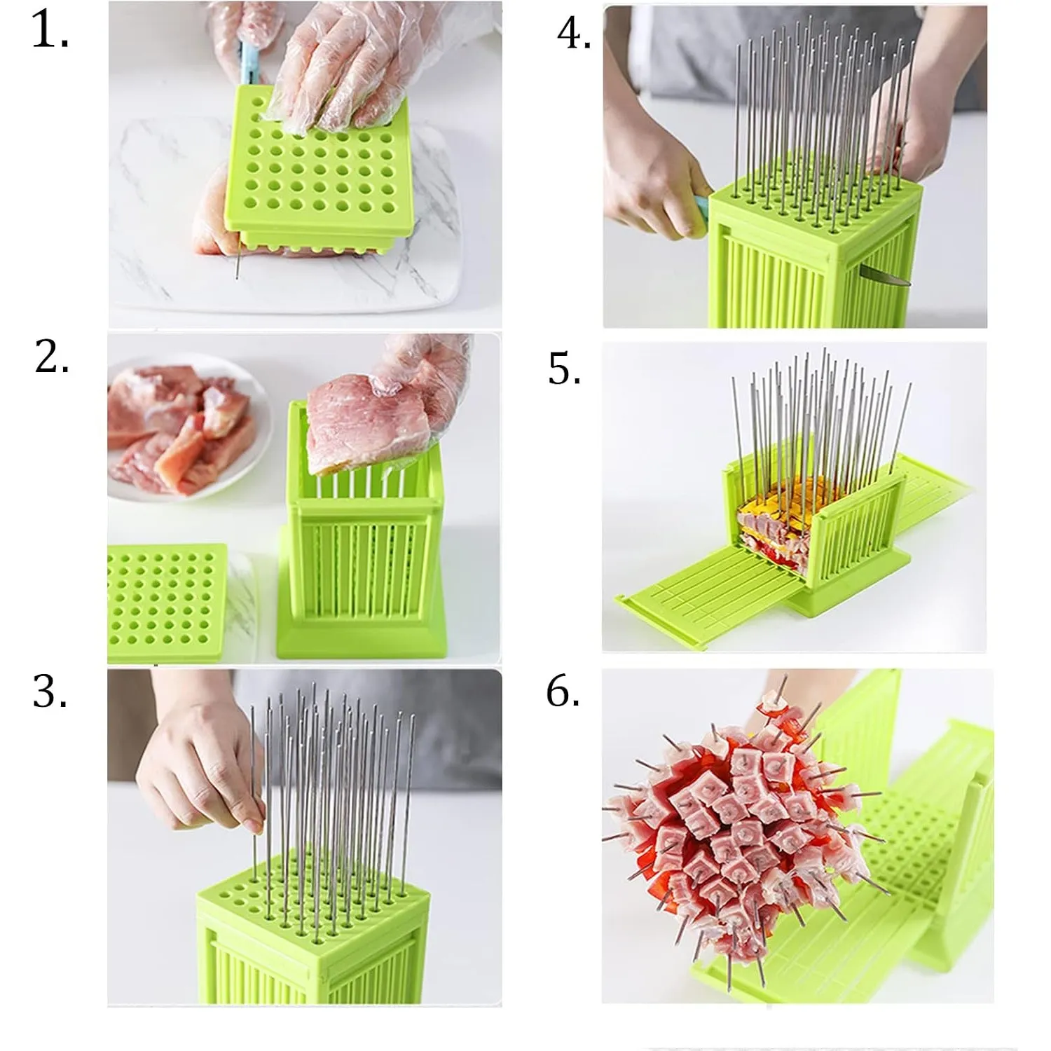 Six-step kebab maker preparation guide
