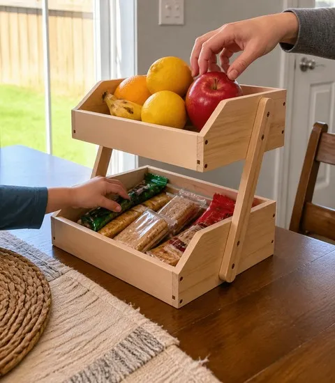 Customer-style family snack station photo