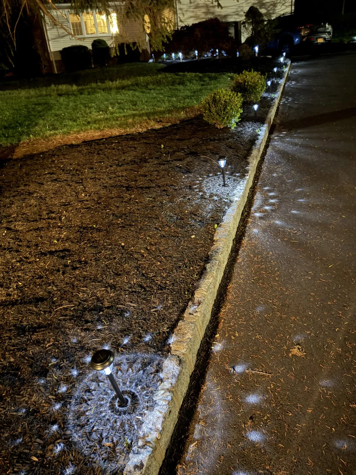 Amazing lights , adds a fancy vibe to the driveway