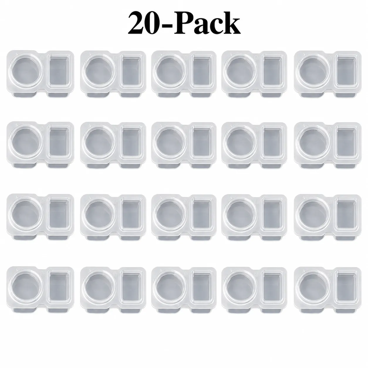 Twenty pack arranged as four rows of five