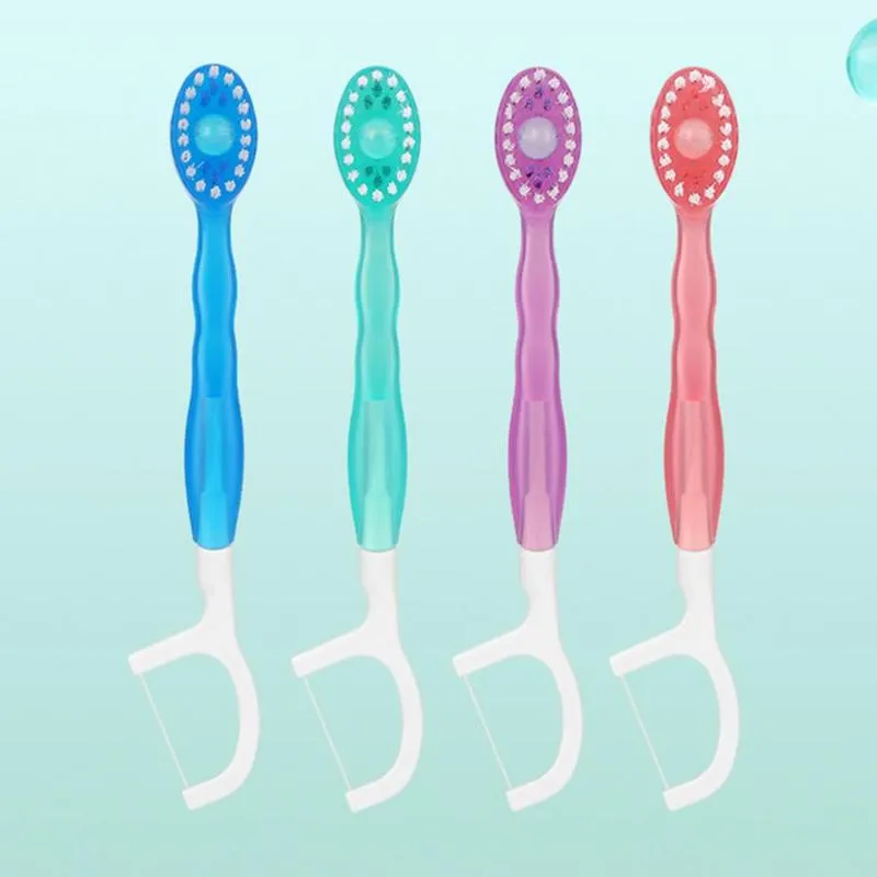 Product Introduction of 5 in 1 Mini Toothbrush & Floss & Tongue Scraper & Toothpick Set, 26pcs/pack Soft Bristles Toothbrush Set, Oral Care Tool for Travel, Business Trip, Mouth Hygiene Kit 13
