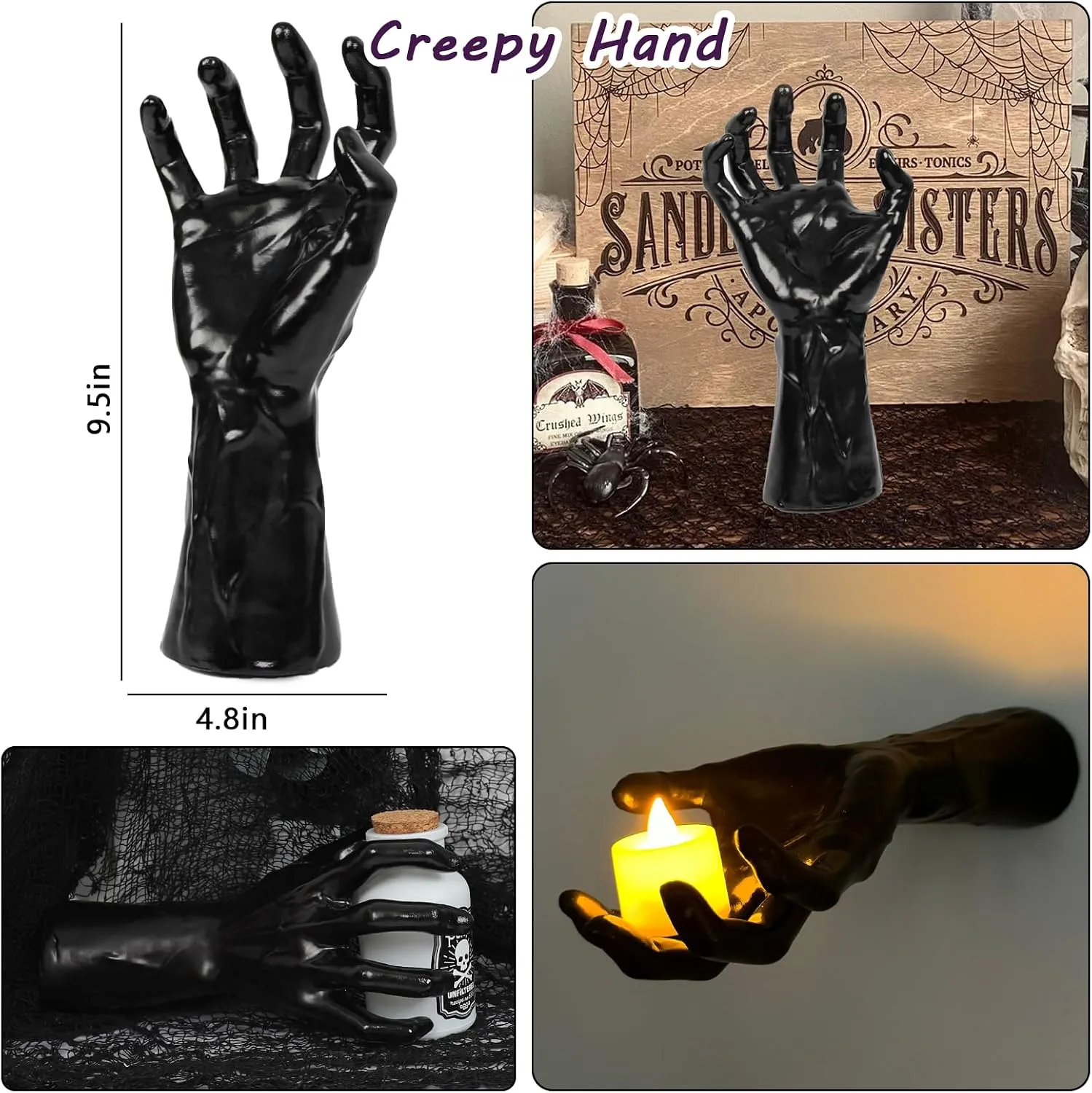 Tall reaching hand dimensions and styling ideas