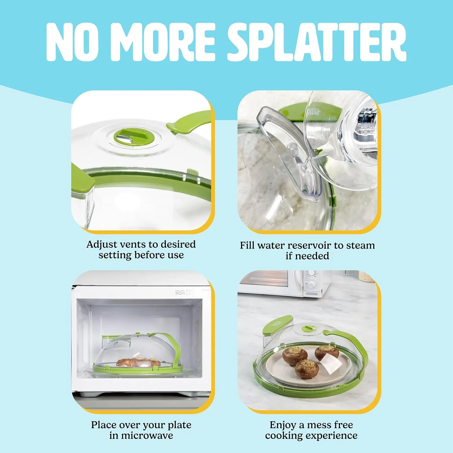 Microwave cover setup and use overview