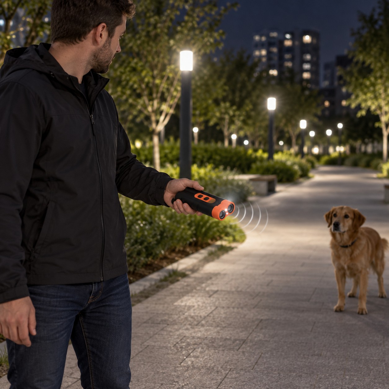 QG-07 on a nighttime city path
