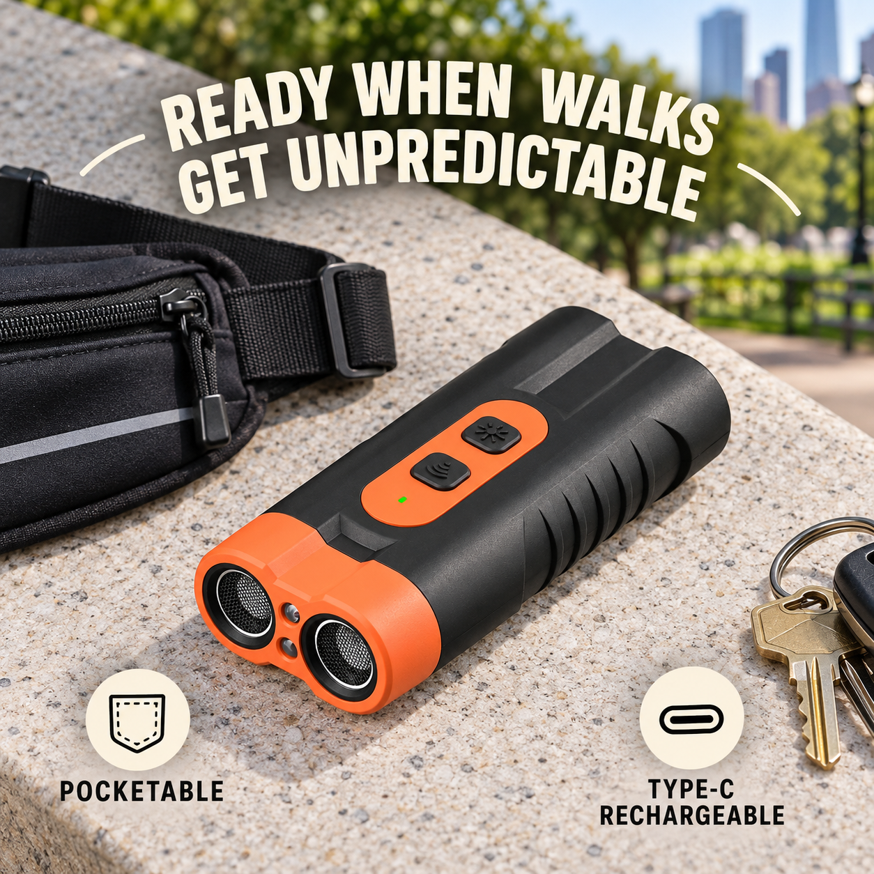 QG-07 ready beside everyday outdoor gear