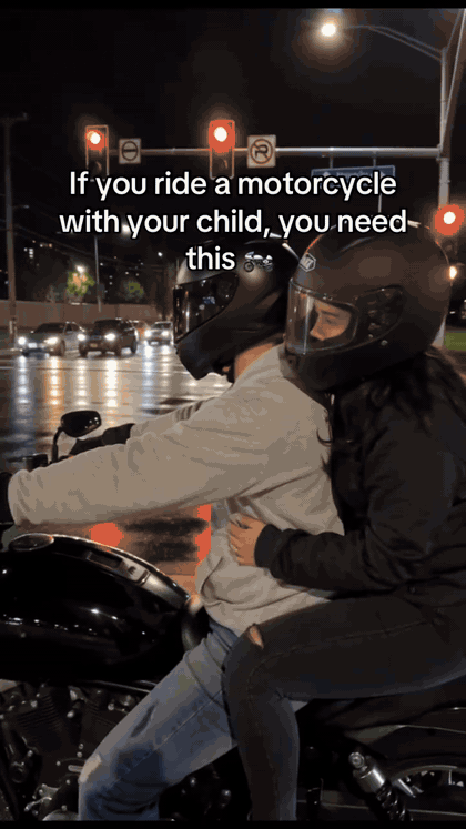 Verstellbarer Motorrad-Beifahrer-Haltegriffgurt mit zwei Griffen – Produktabbildung