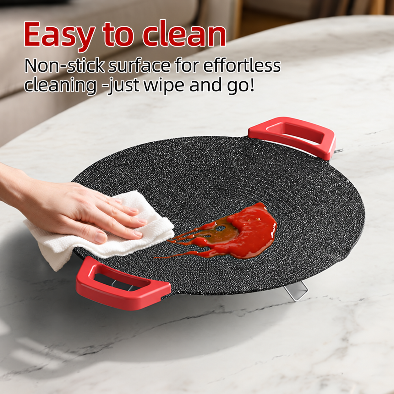 Electric griddle product image cleaning