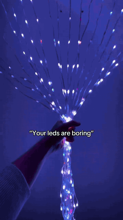 Programmierbarer RGB-Weihnachts-Lichtervorhang – 400 LEDs – Produktabbildung