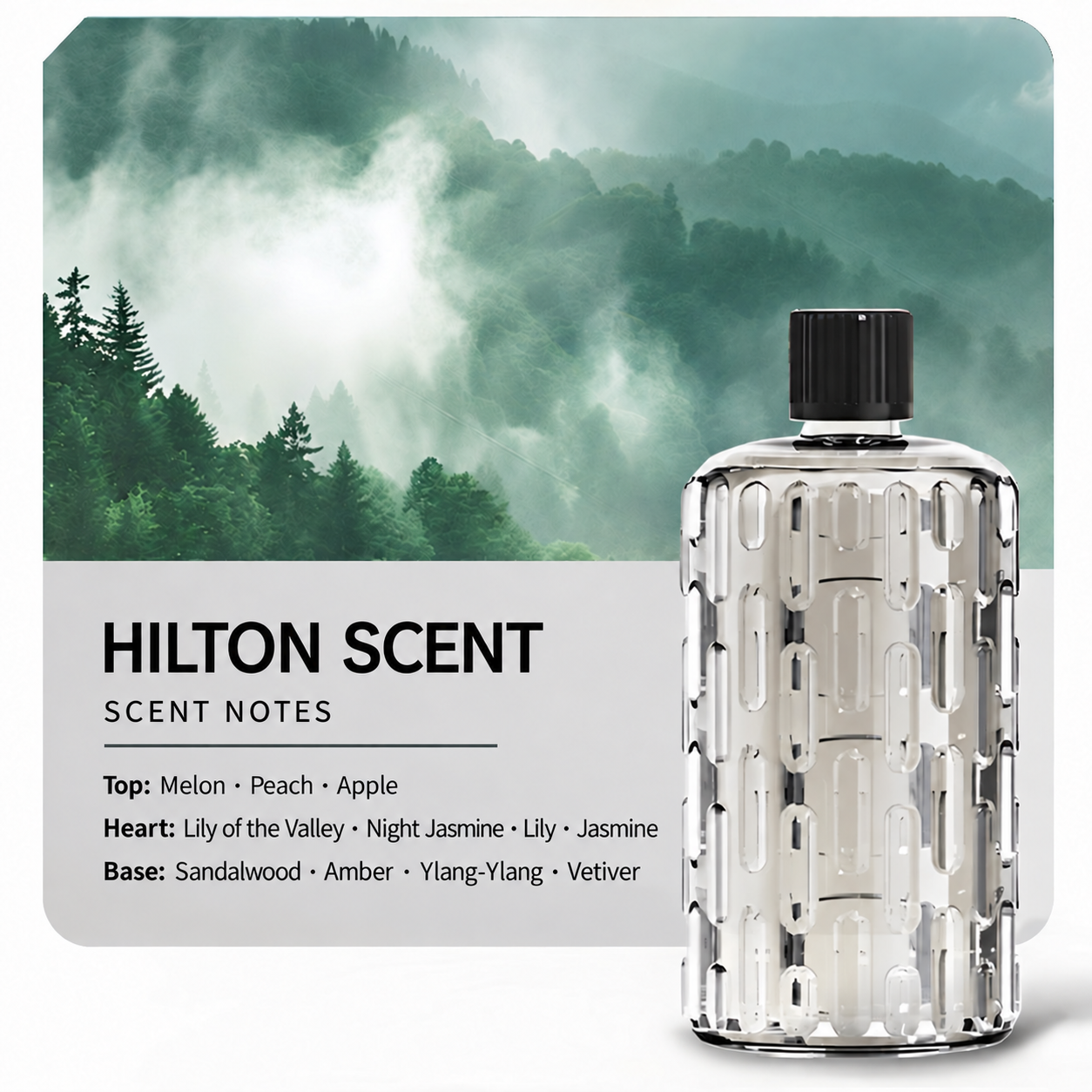 Hilton scent refill and scent notes