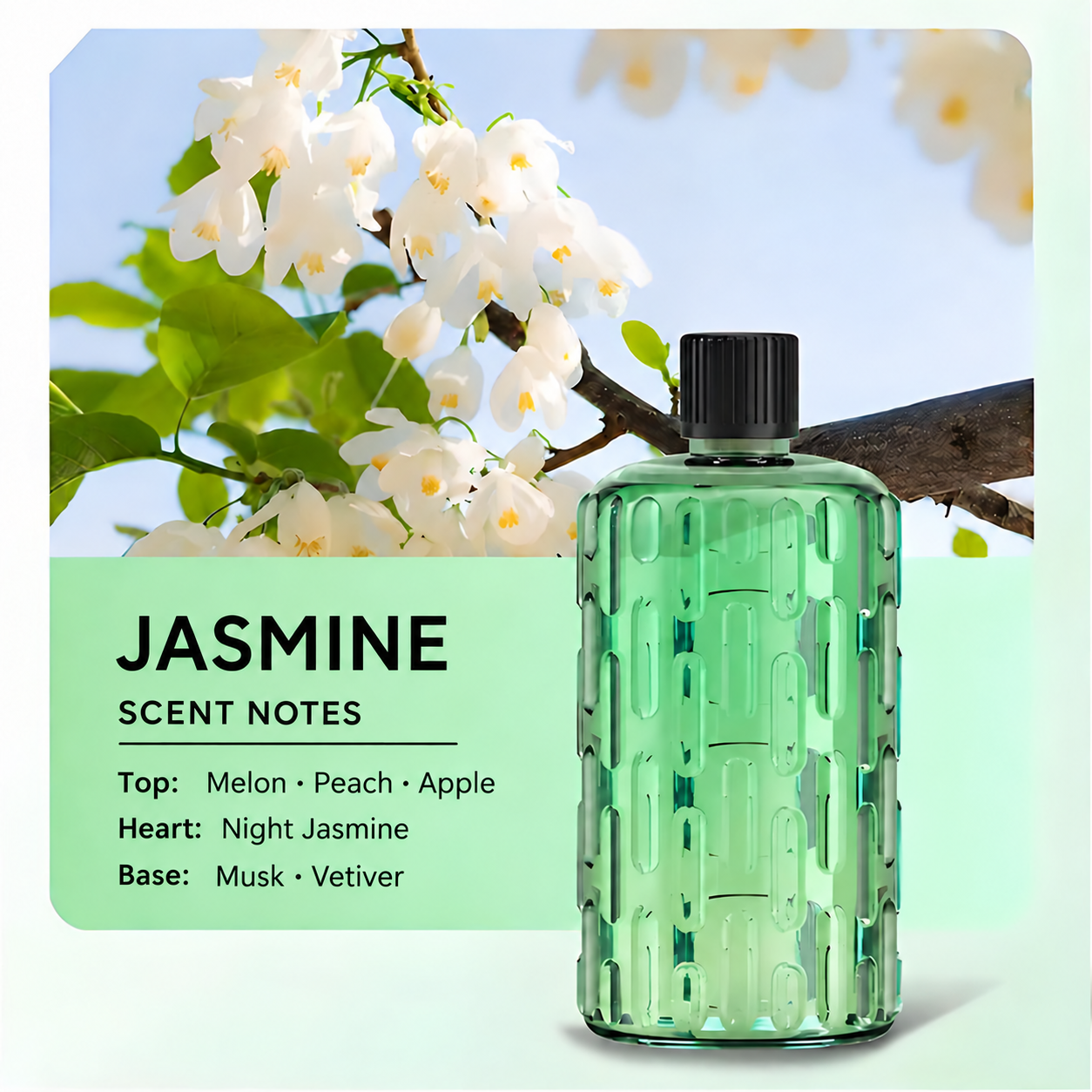 Jasmine scent refill and scent notes