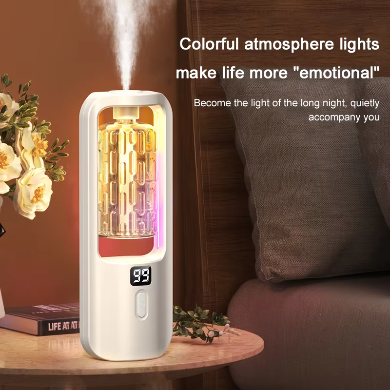 Aroma diffuser with colorful ambient light