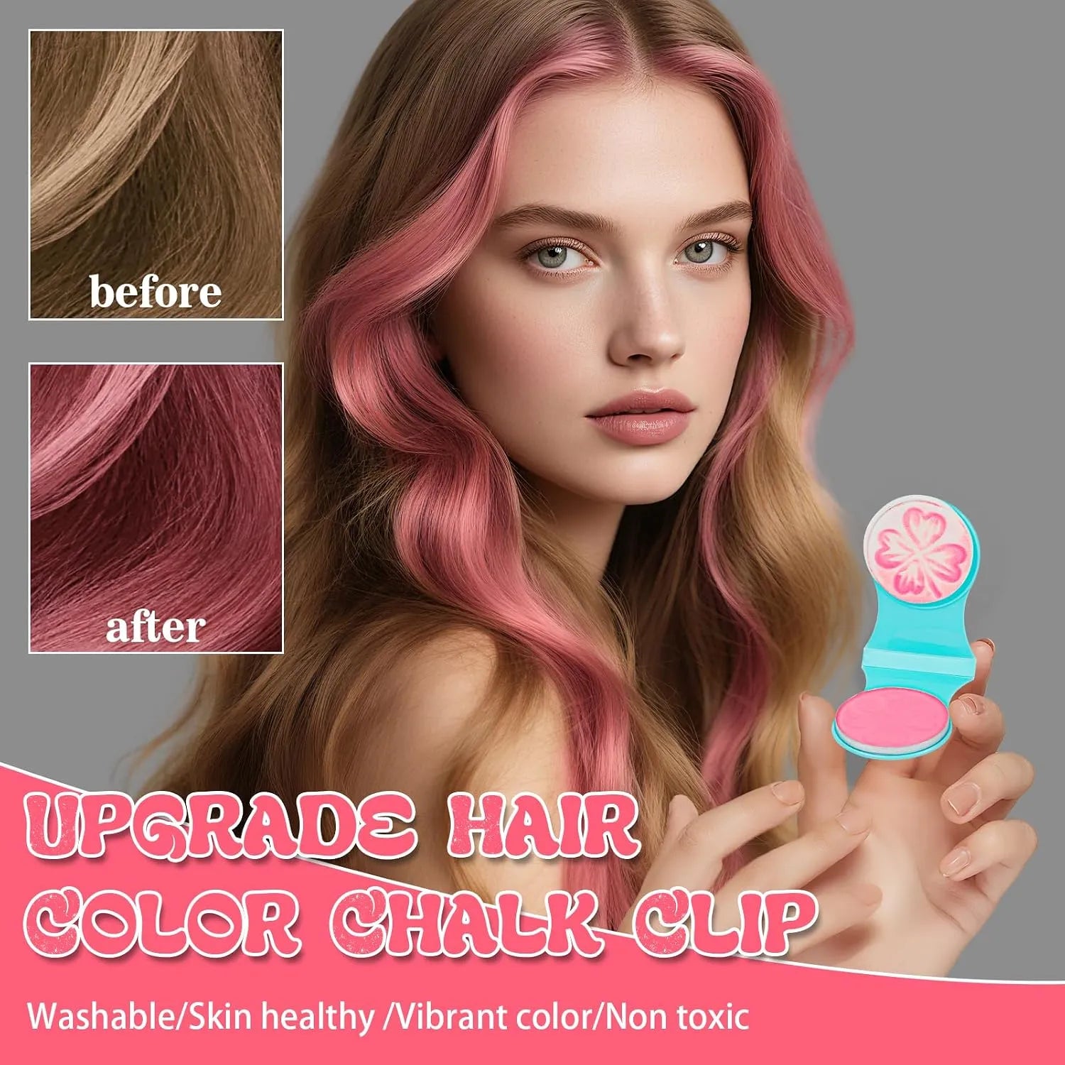 12-Color Temporary Hair Chalk Set
