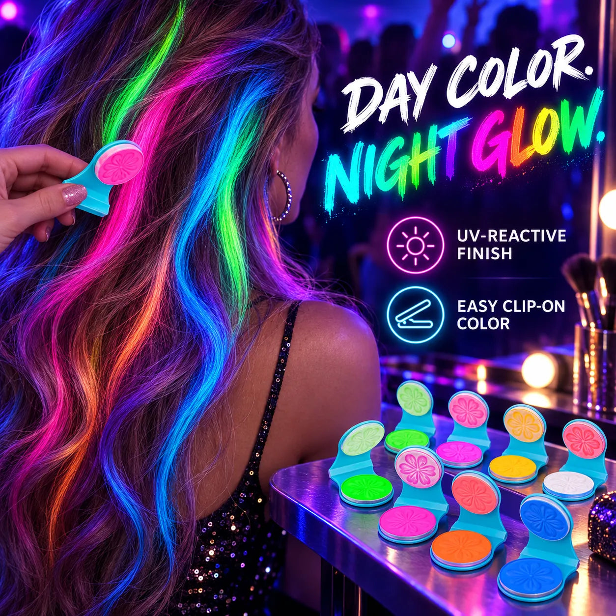 12-Color Temporary Hair Chalk Set