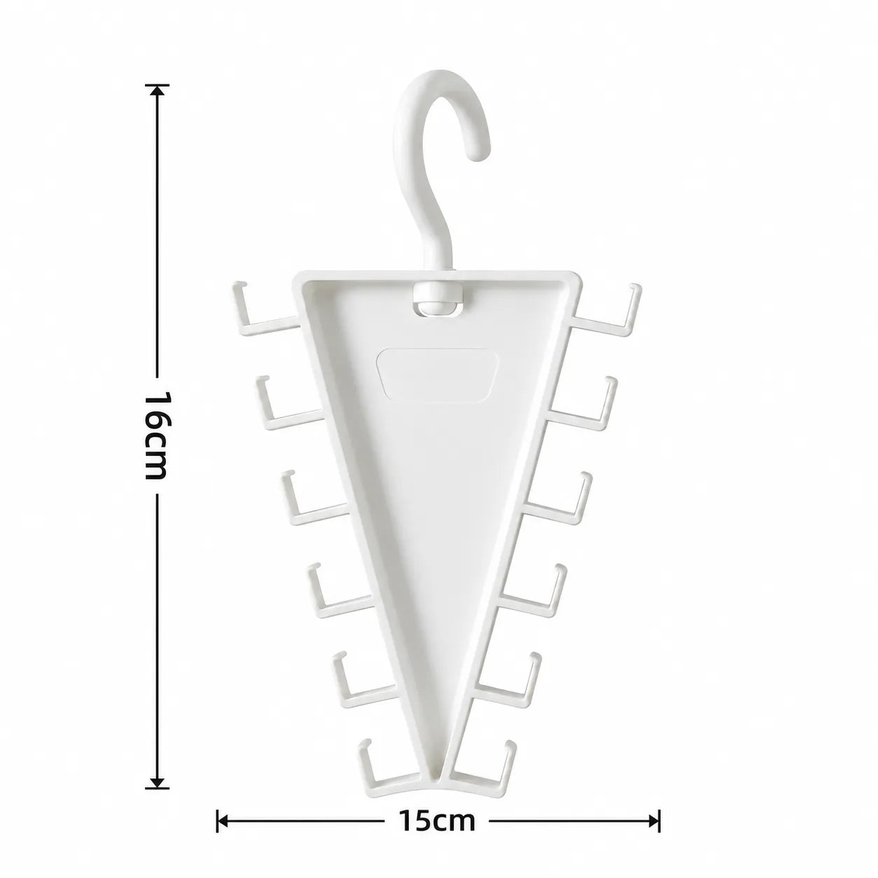 12-Hook V-Shaped Closet Organizer