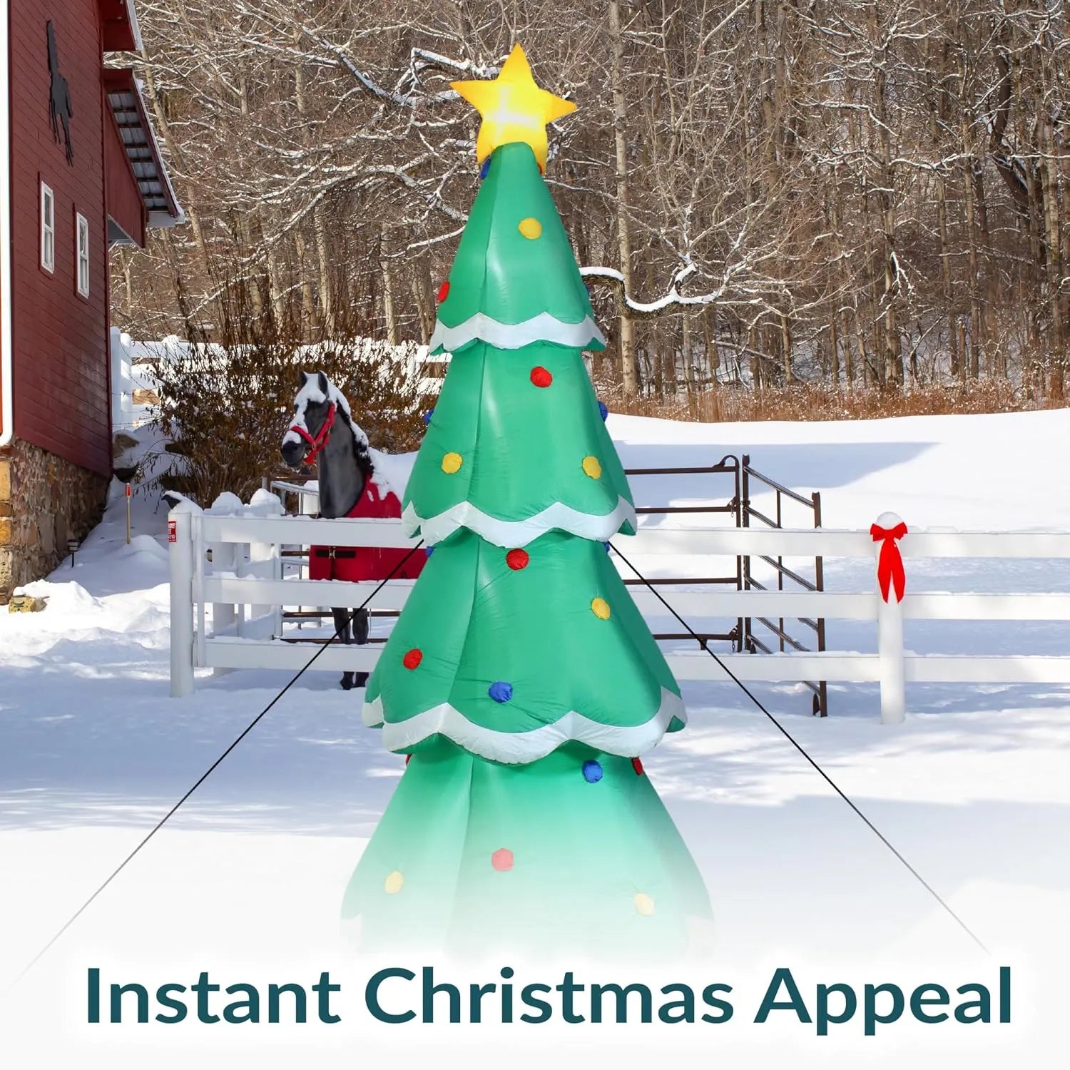 6.9 FT Lighted Inflatable Christmas Tree