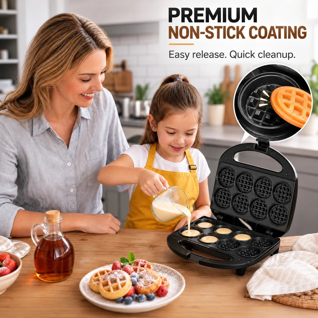 8-at-Once Mini Waffle Maker
