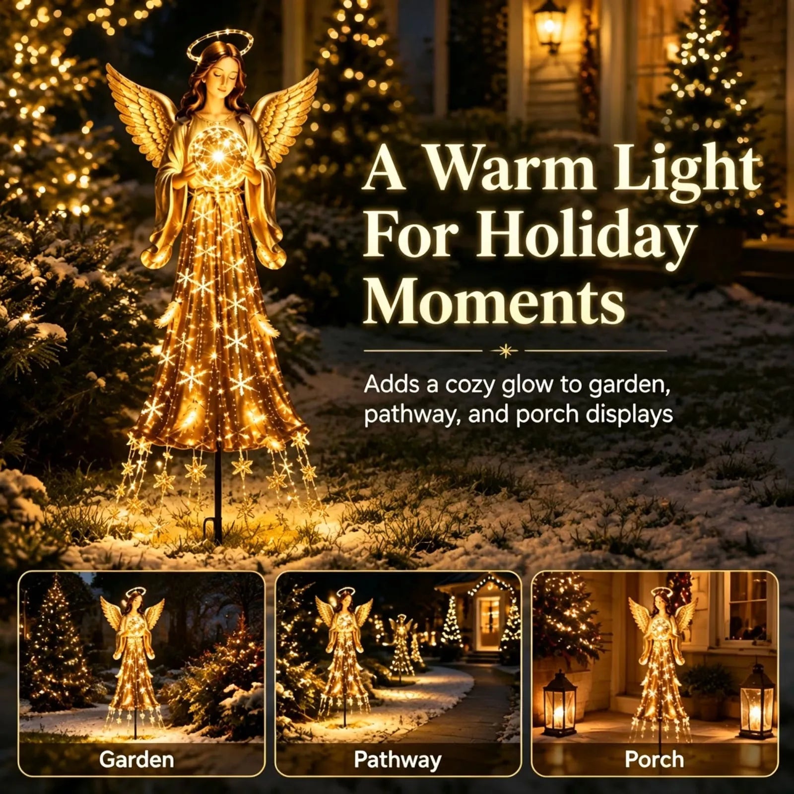 Angel Blessing Solar Garden Light