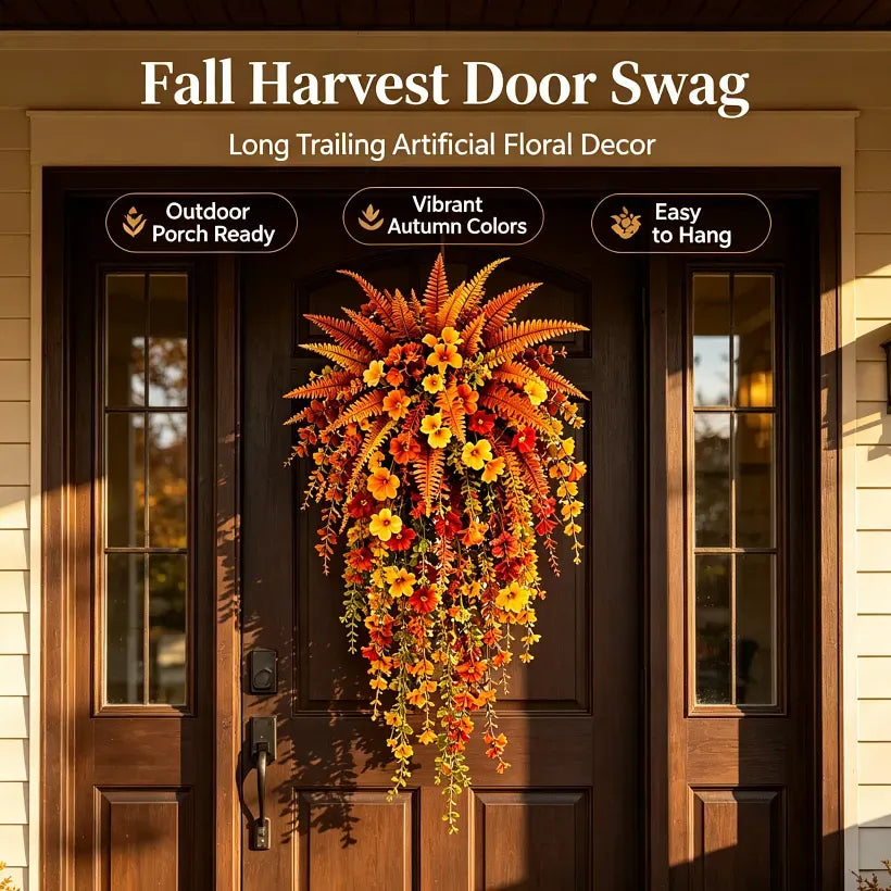 Autumn Harvest Hanging Floral Swag