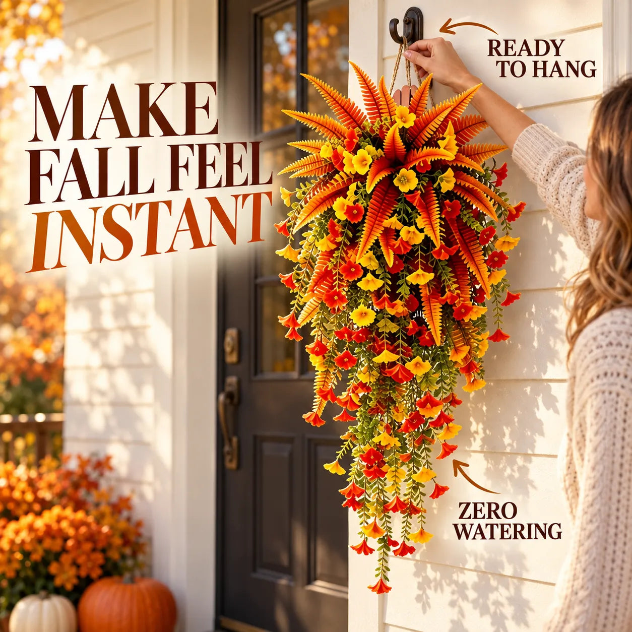 Autumn Harvest Hanging Floral Swag