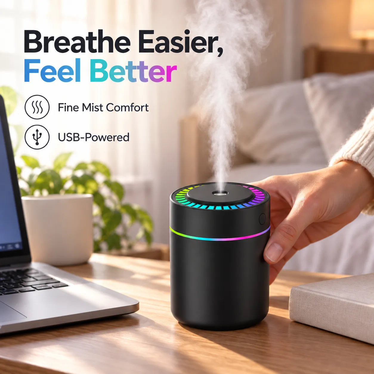 ColorGlow USB Aroma Diffuser & Humidifier