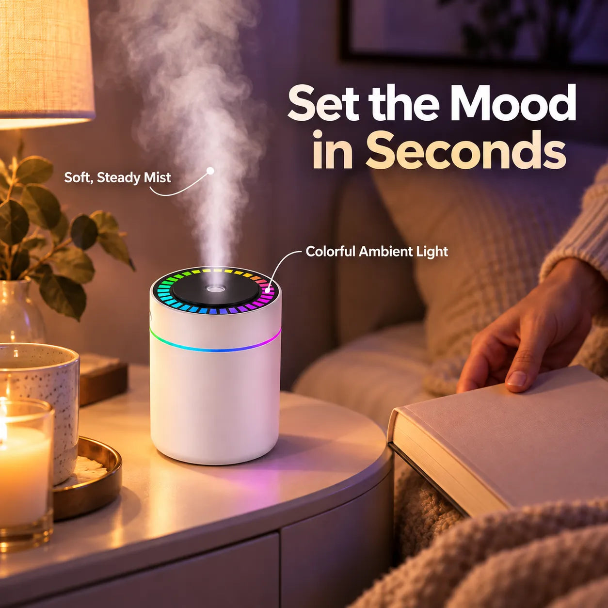ColorGlow USB Aroma Diffuser & Humidifier