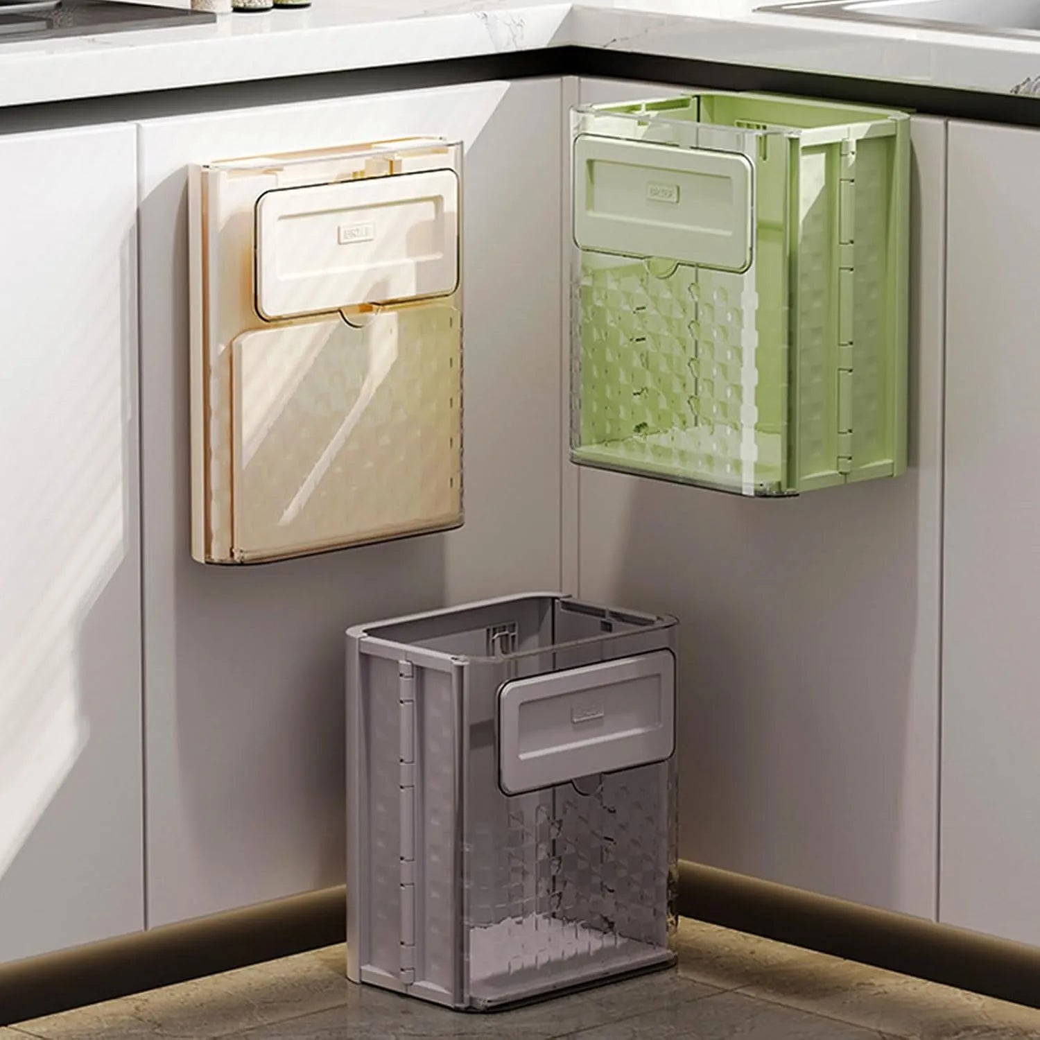 Foldable Wall-Mounted Trash Bin