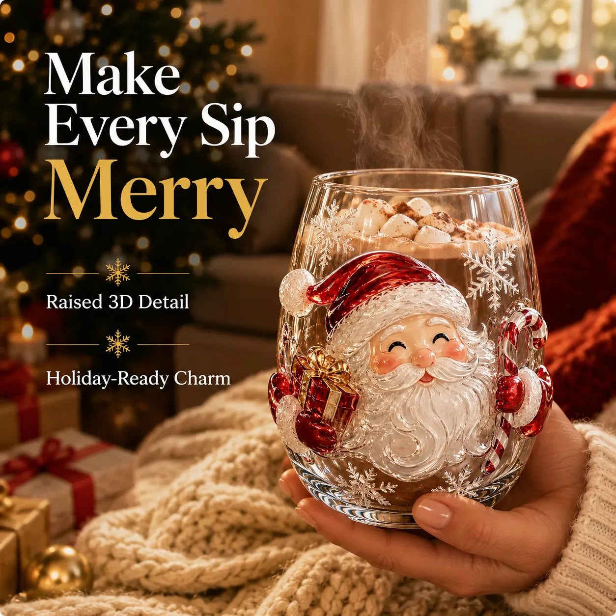 Magical Christmas 3D Art Glass Collection