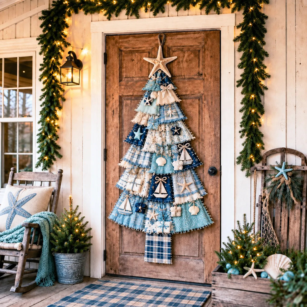 Make Your Own Oversized Patchwork Christmas Tree Door Hanging Kit