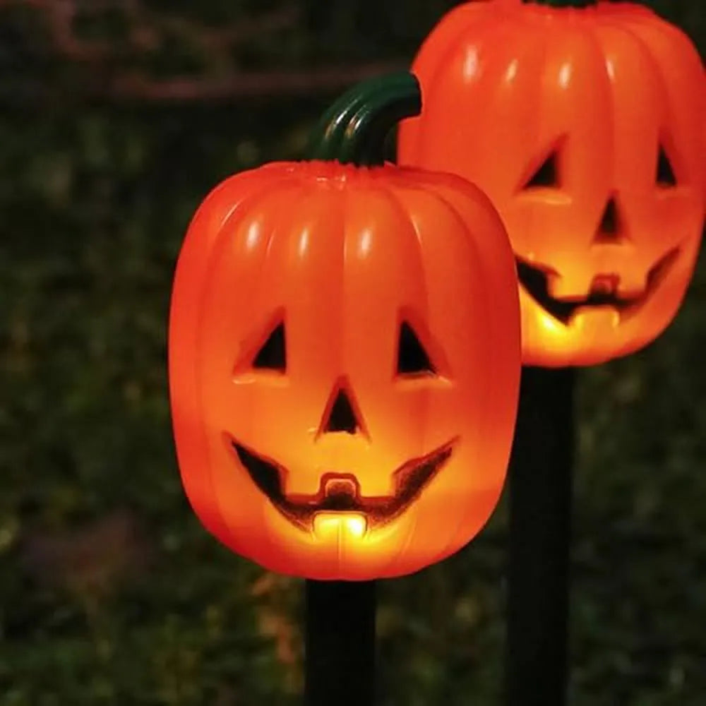 Nostalgic Solar Pumpkin Pathway Lights – 5-Piece Set