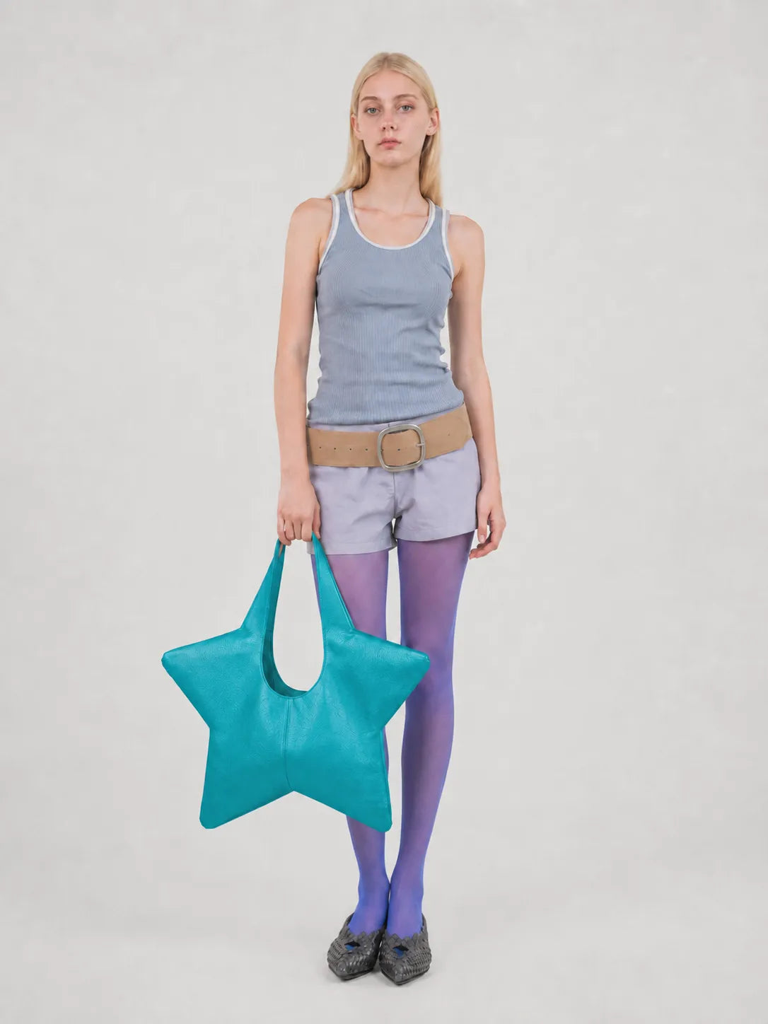 Oversized Star-Shaped Statement Tote