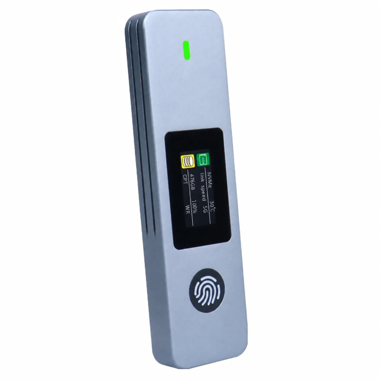 SecureTouch Visual Fingerprint M.2 SSD Enclosure