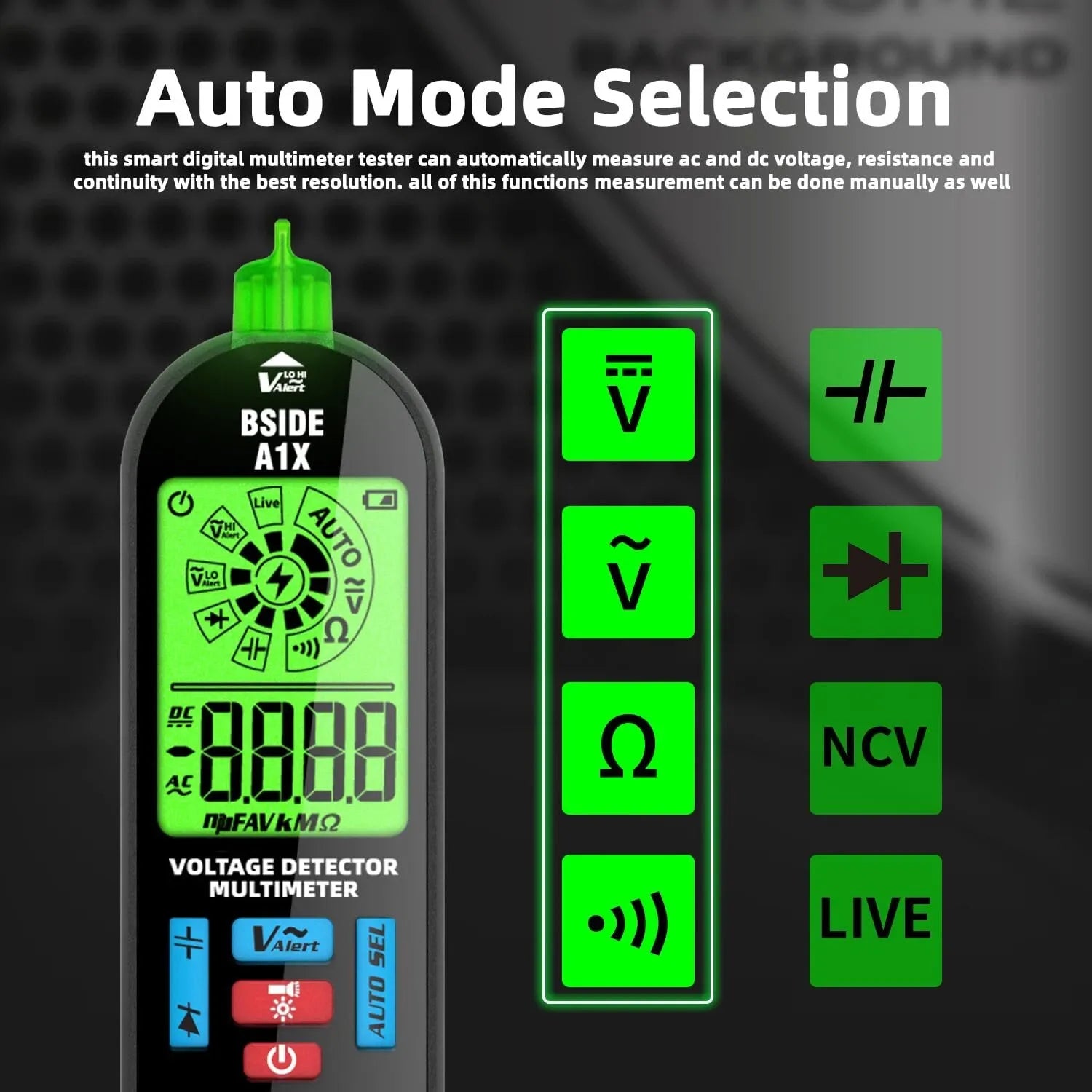 Smart Pen Multimeter with Auto Detection & Color Alerts