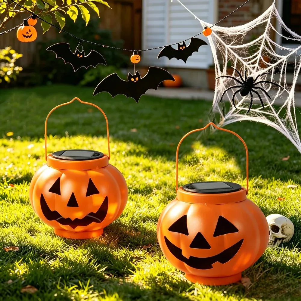Solar Halloween Pumpkin Lantern
