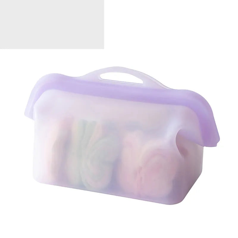 Stand-Up Reusable Silicone Food Storage Bag – 1000 ml