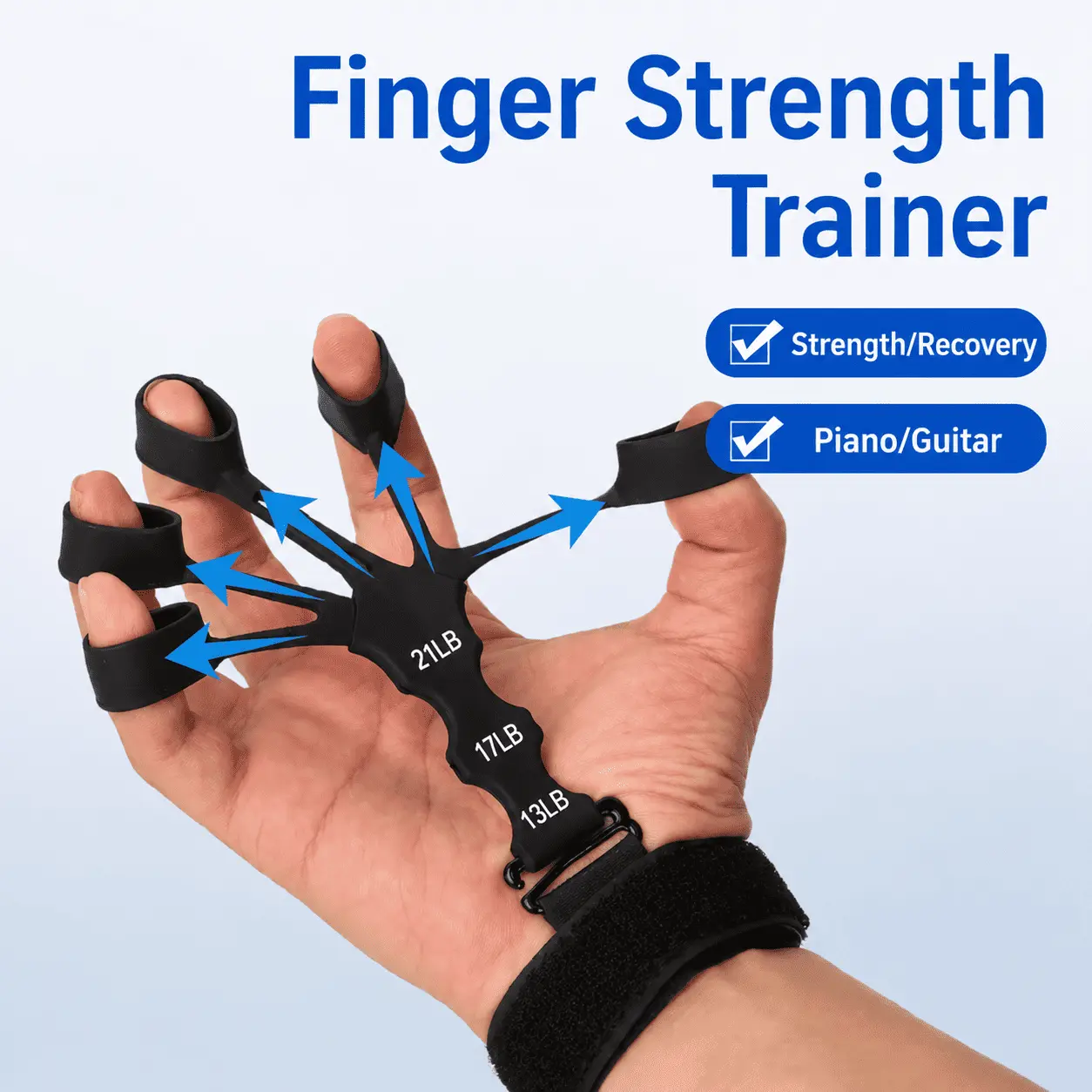Silicone Finger Trainer – Hand & Finger Strength Tool