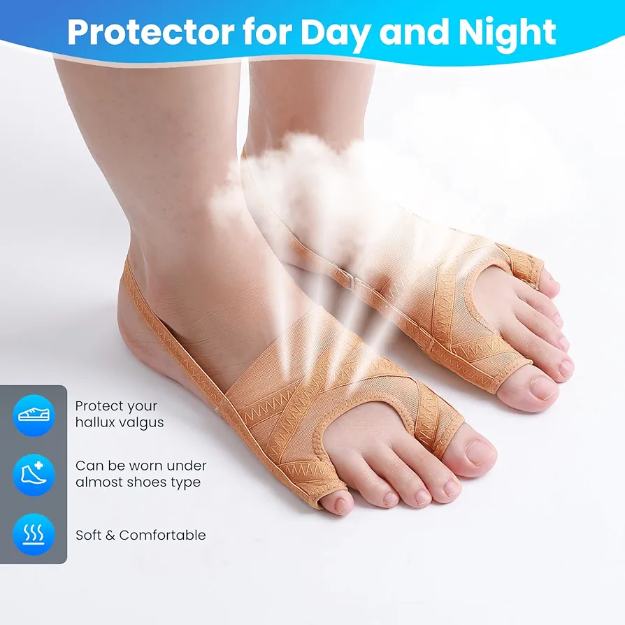 Everyday Comfort Foot Support Sleeves (Size S/L, Black/Beige)