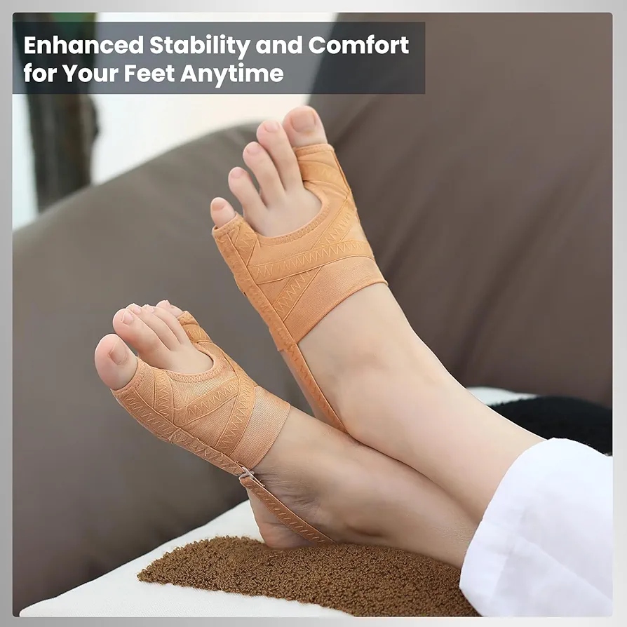 Everyday Comfort Foot Support Sleeves (Size S/L, Black/Beige)