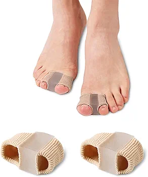 Gel Toe Spacers for Overlapping Toes Women Men, Bunion Toe Separators with 2 Loops for Feet, Hammer Toe Support Pads (2PC)